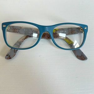 AUTHENTIC MATTE SLATE BLUE RAY-BAN STYLE NO. 5184 WAYFARER